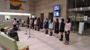 続いて松林中学校合唱部による合唱