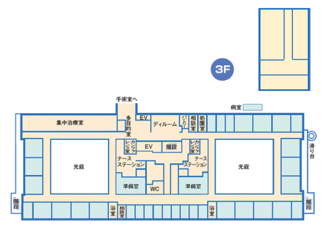 3階のフロアマップ