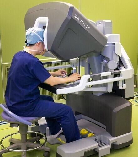 ロボット支援下手術 術中写真