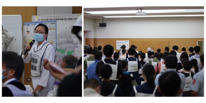 訓練開始の様子