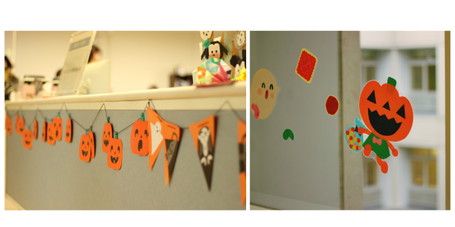 小児病棟ハロウィン飾り2