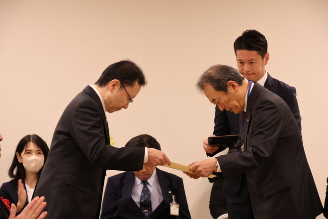 茅ヶ崎支部長表彰 藤浪病院長