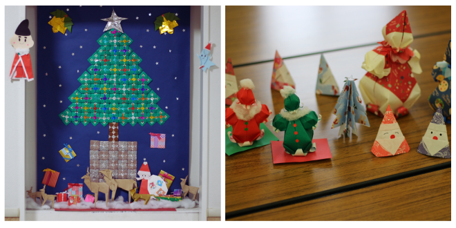 ボランティアさん飾りつけ