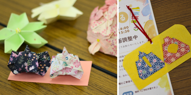 ボランティアさん飾りつけ