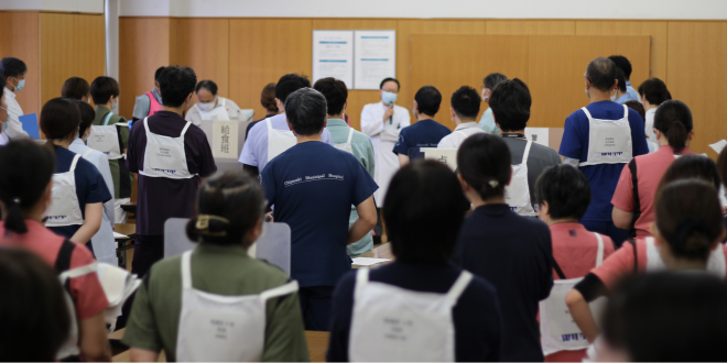 訓練開始の様子